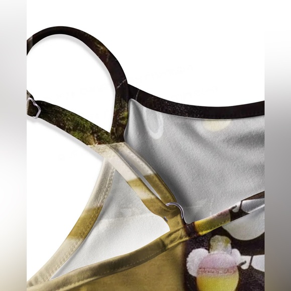 Black Hello Kitty Bikini Mini Dress M Y2K Dreamcore Printed Bodycon CherryKitten - Picture 2 of 2